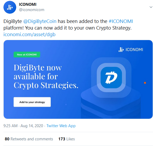 DigiByte (DGB) Goes Live On Bitcoin.com Exchange and ICONOMI