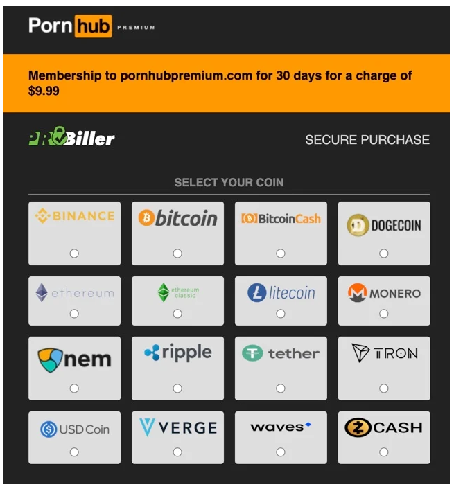 Pornhub Adds XRP, Dogecoin (DOGE), Binance Coin (BNB), USDC, To Its Payment Options