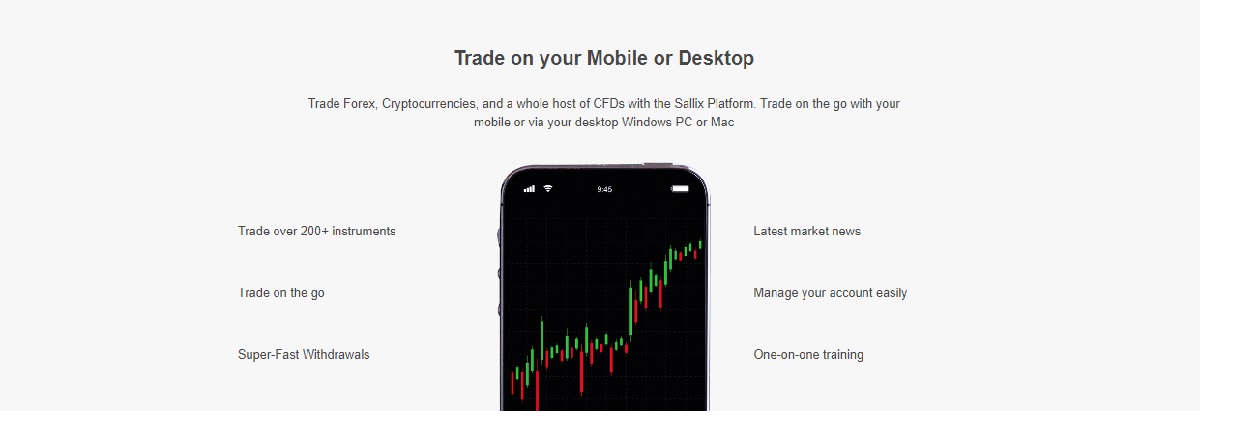 Sallix Capital trading platform