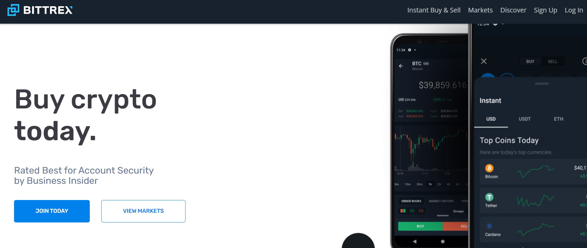 Bittrex website