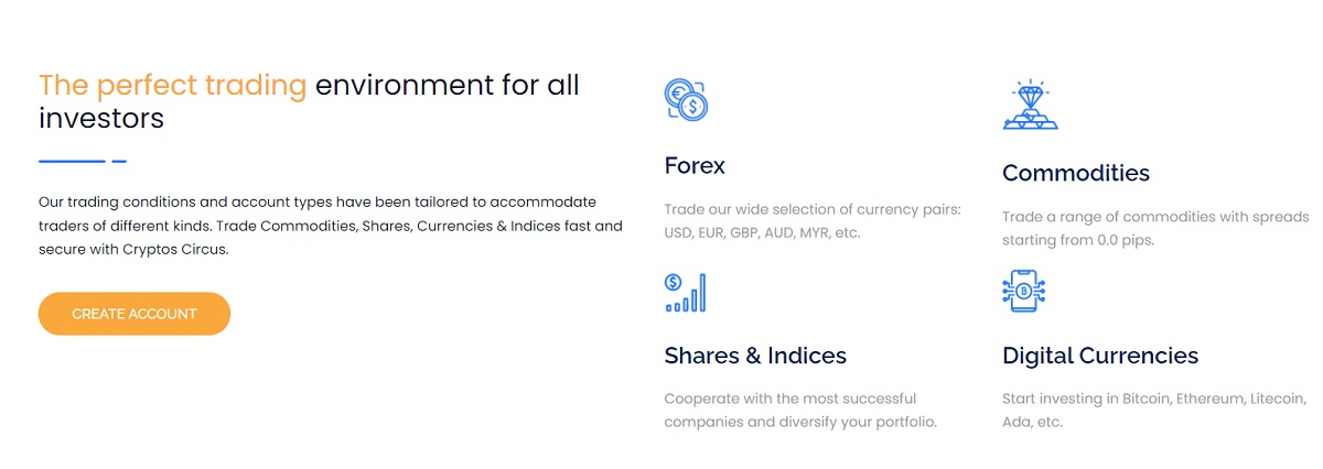 Cryptos Circus Portfolio diversification