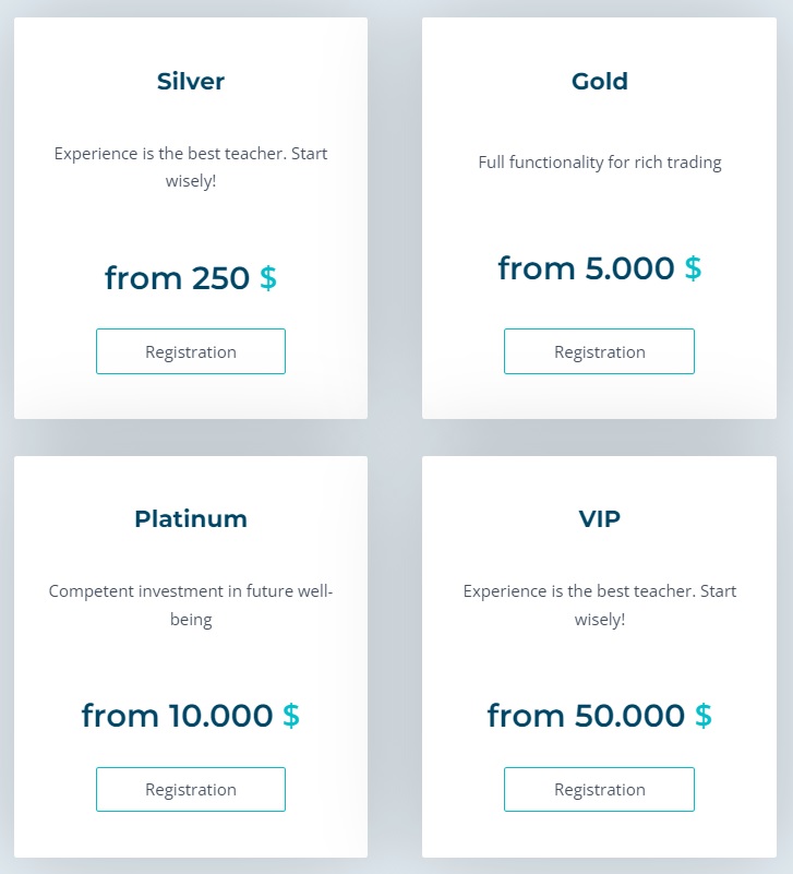 Crypto1Capital account types