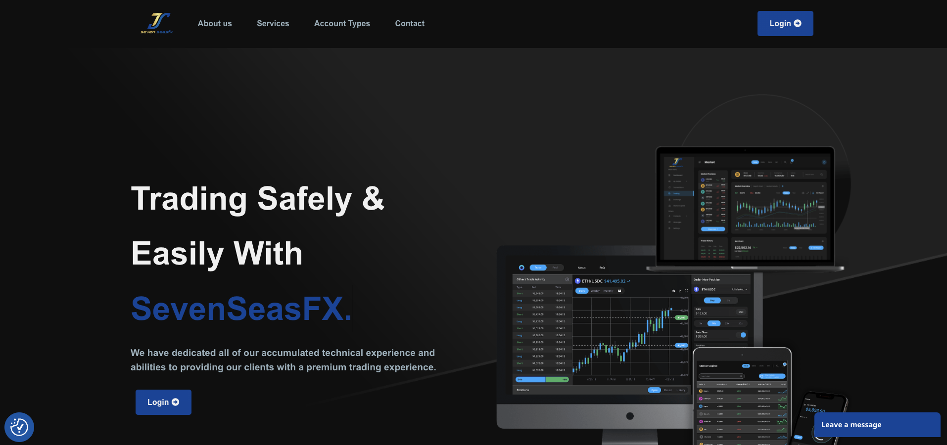 7SeasFX homepage