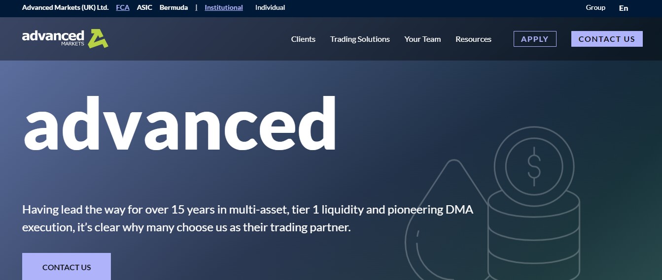 Advanced Markets website