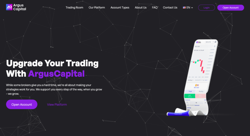ArgusCapital trading platform