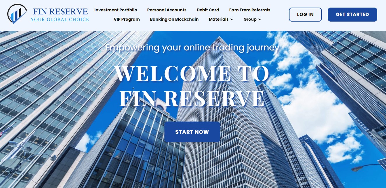 FinReserve Homepage