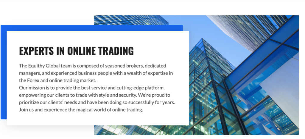 Equithy Global - experts in online trading